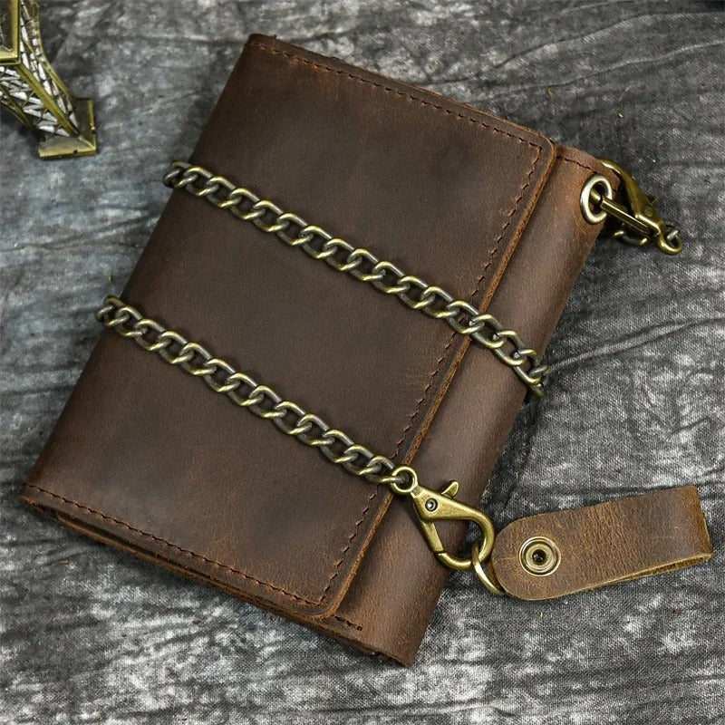 Luxury Trifold Genuine Leather Wallet for Men